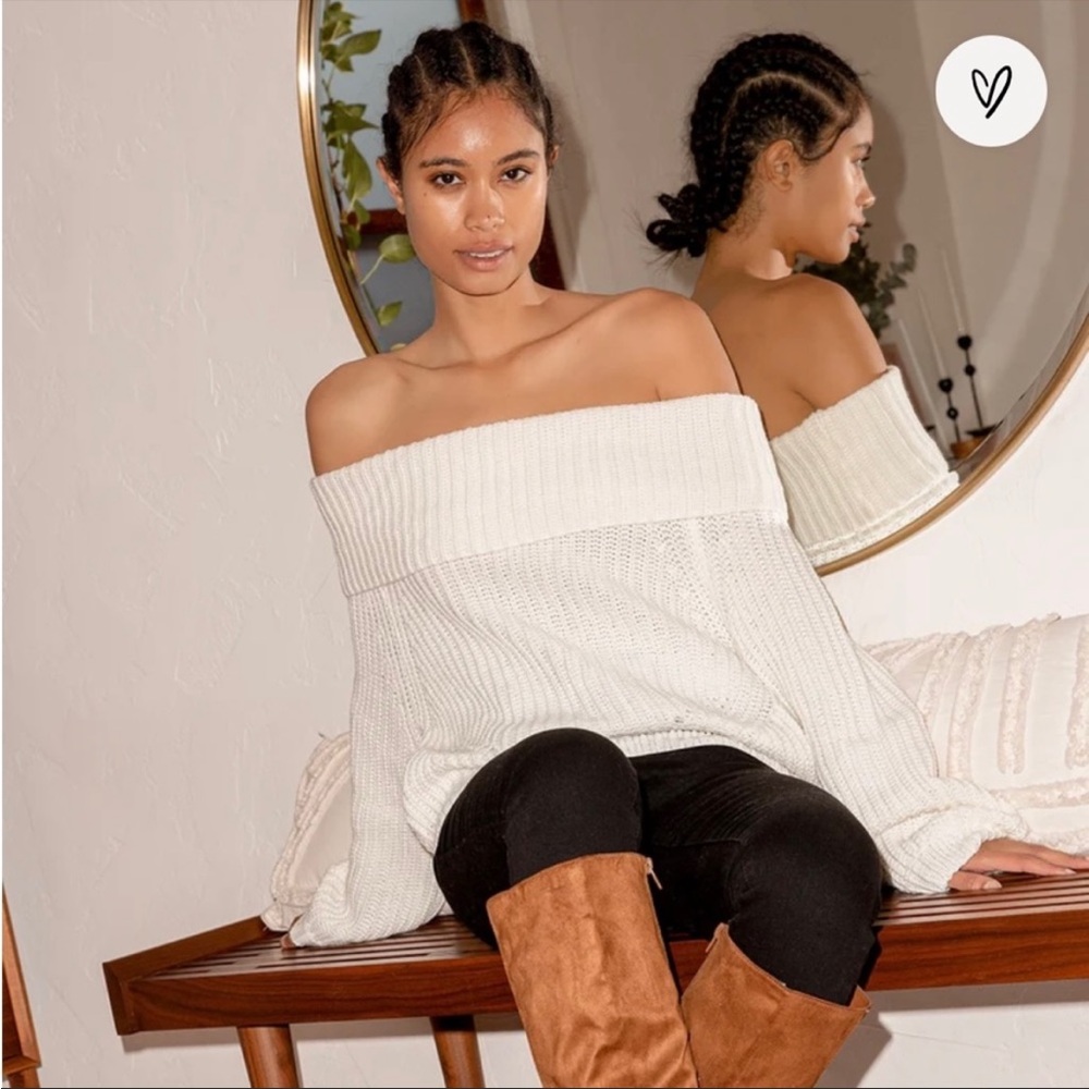 Name your price! Lulu’s Off the Shoulder Sweater